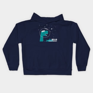 Cute Astronaut dinosaur. Kids Hoodie